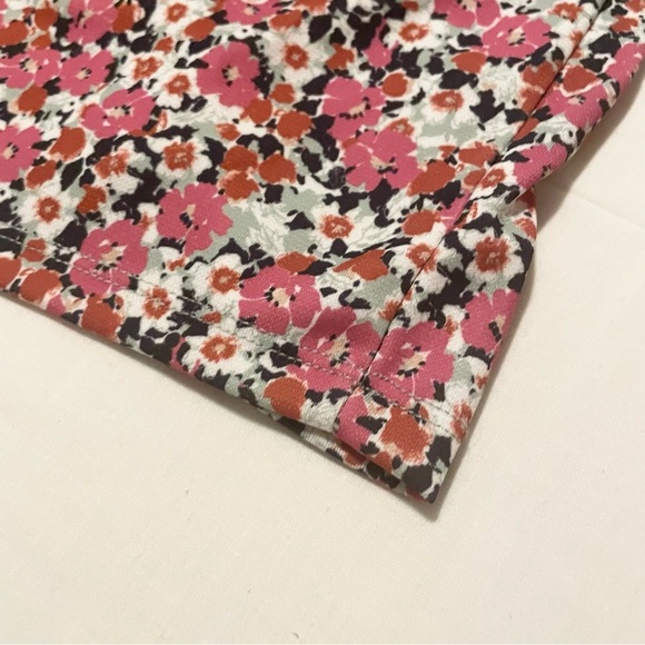 Zara Floral Long Sleeve Dress with Cut Outs Size Large - Picture 8 of 16